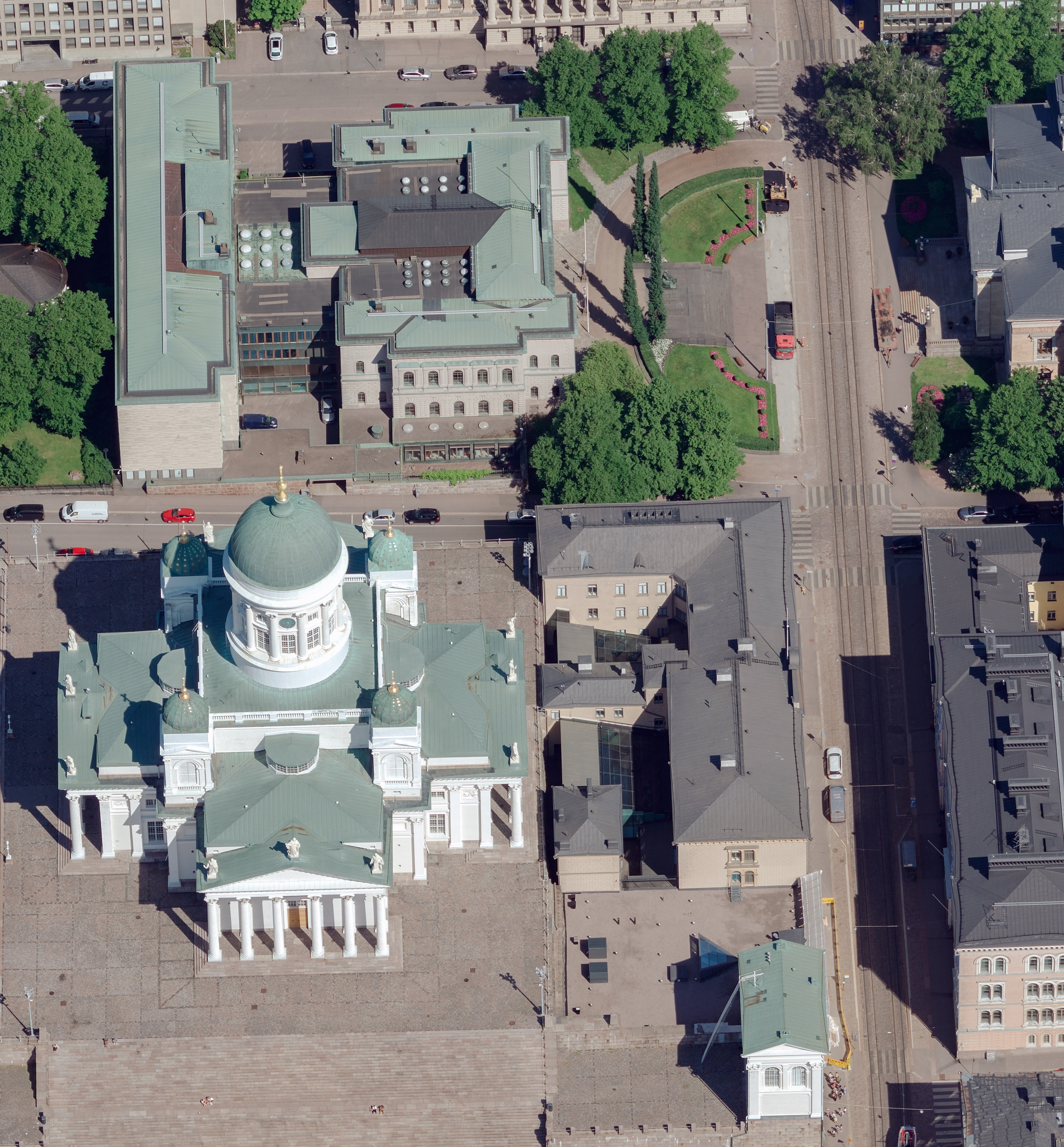 Dom zu Helsinki Oblique Luftbild